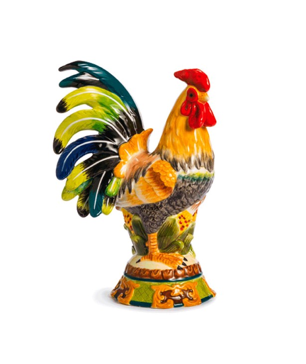 Керамическая декоративная скульптура Петух Le Coq, 260 мм