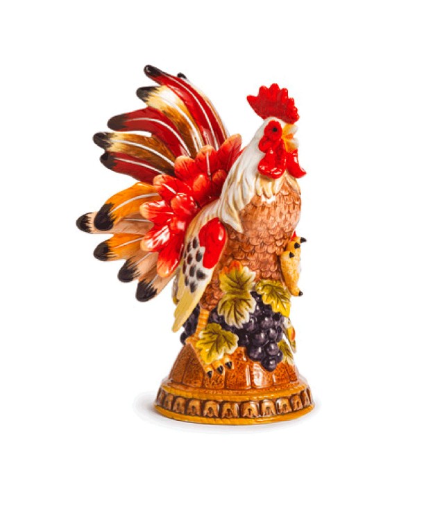 Керамическая декоративная скульптура Петух Le Coq, 240 мм