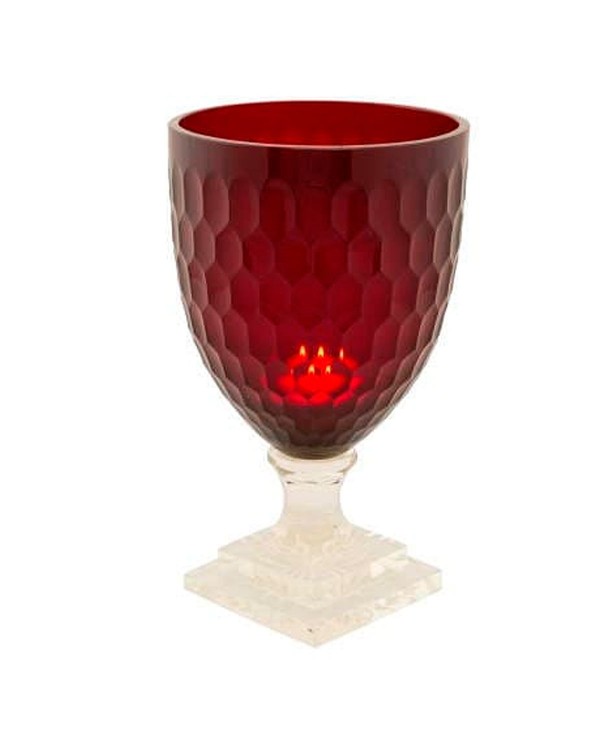 Ваза Hurricane Lennox Red, средняя