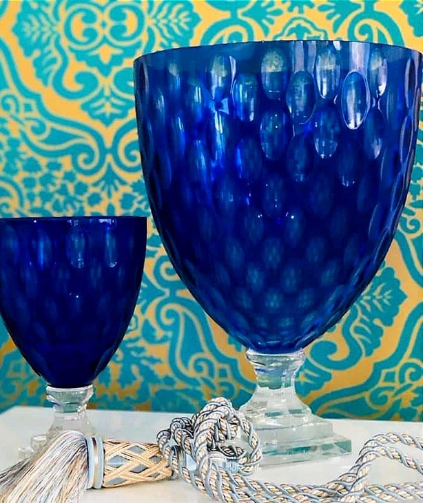 Ваза Hurricane Venice Blue, большая