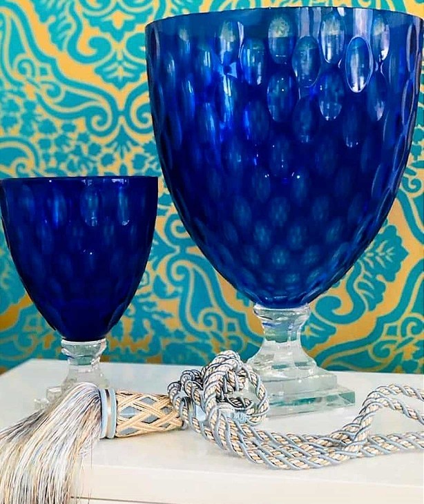 Ваза Hurricane Venice Blue, маленькая