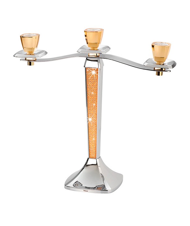Подсвечник тройной Mercury Gold